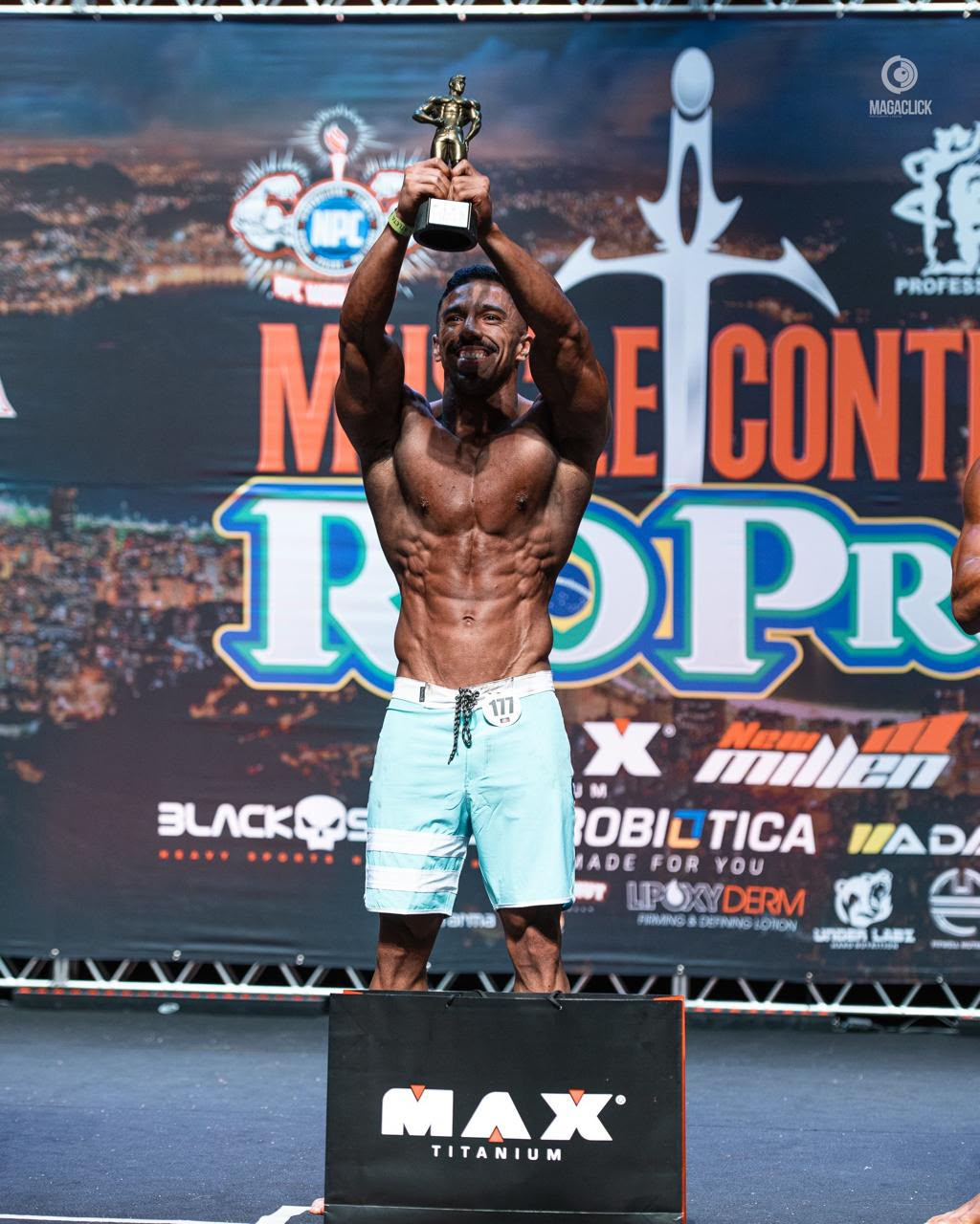 Matheus Inacio no palco — Rio Pro
